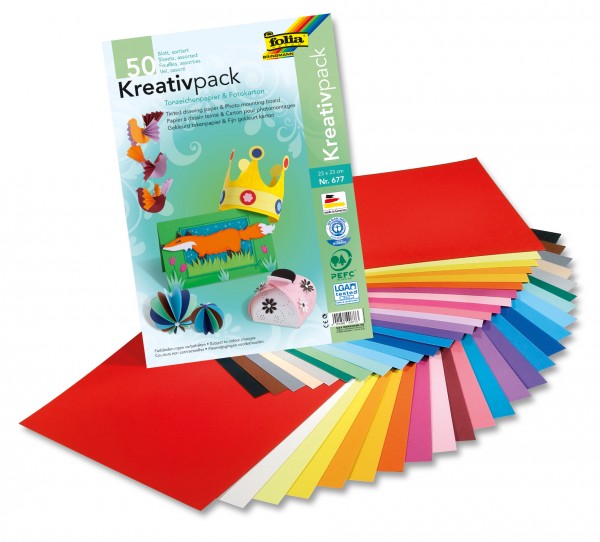 Kreativpack Tonpapier/Fotokarton