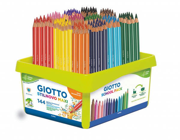 GIOTTO Stilnovo Maxi 144 Farbstifte 12 x 12 Farben sortiert